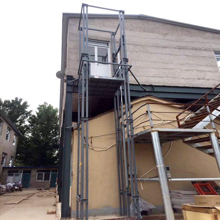 單缸雙臂導軌式升降貨梯 單缸雙臂導軌式升降貨梯